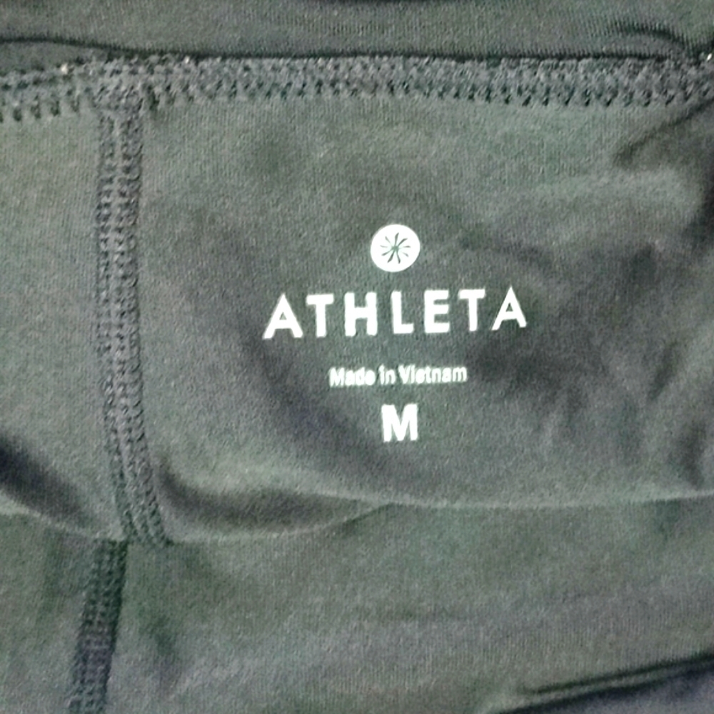 Athleta Prism 2-in-1 Built in Shorts Pull On Mesh black Womens Size M - Picture 5 of 9